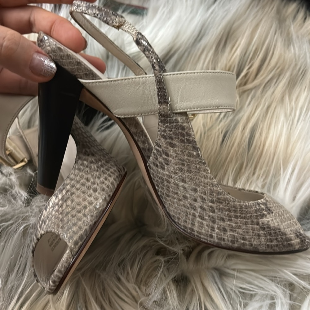 Brand new cole Haan Mary Jane snakeskin slingbacks size 7 Nike air - Picture 6 of 7